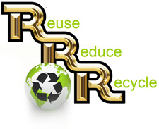 r&r roll off dumpster recycling demolition construction debris logo